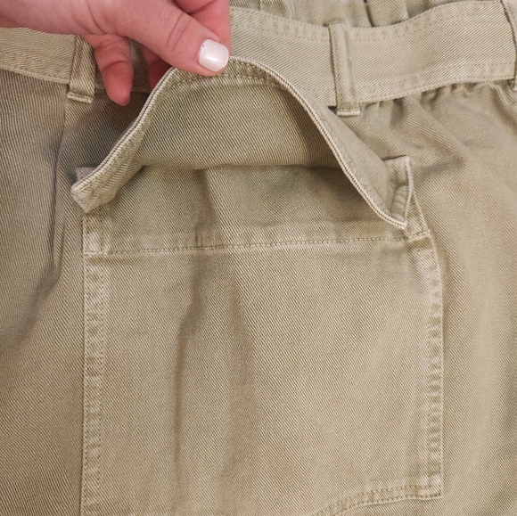 NWT ❗️ love cameron buckled denim 100% cotton green skirt small size - Picture 8 of 11